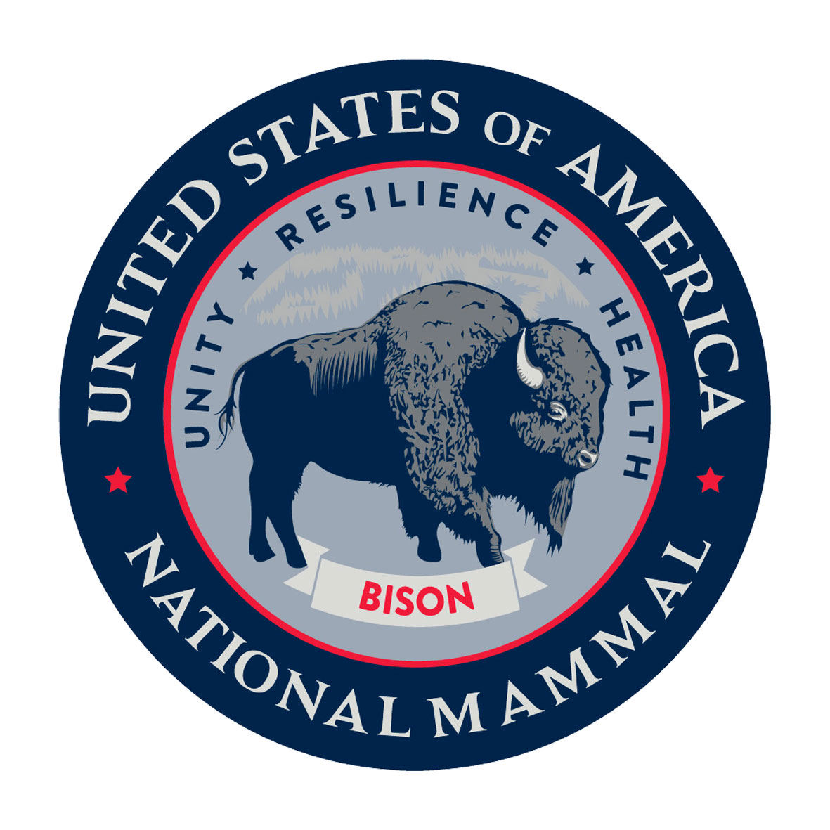 United States national mammal bison seal
